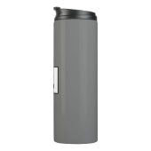 Bouteilles Isothermes Gros Monogramme noir en gras, gris (Tourné sur la droite)