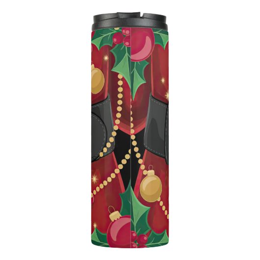 Bouteilles Isothermes Gros plan de la combinaison Père Noël (Dos)