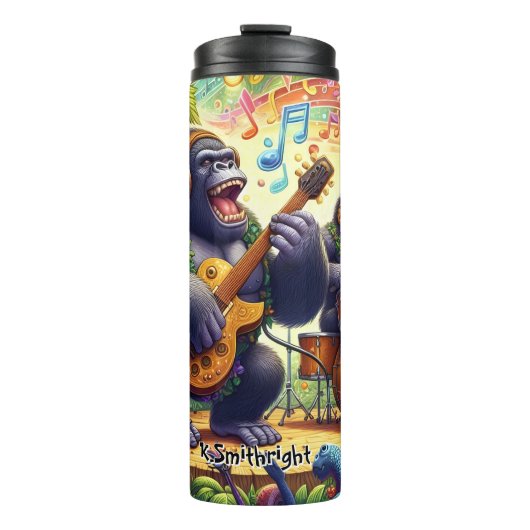 Bouteilles Isothermes Groupe de gorilles dans la jungle (Devant)