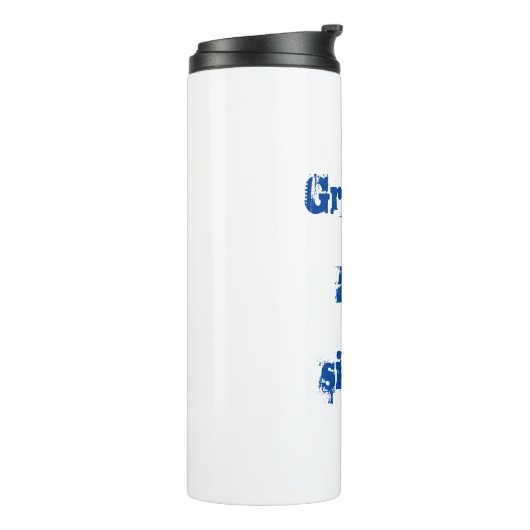 Bouteilles Isothermes Growing Old Ain't for Sissies Blue Letters (Tourné sur la gauche)