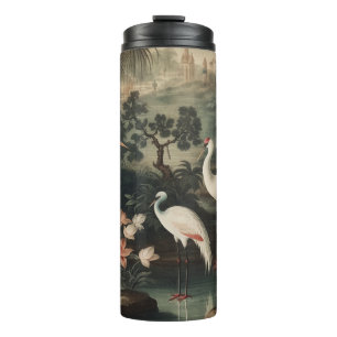 Bouteilles Isothermes grues vintages et palais sous les tropiques