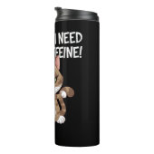 Bouteilles Isothermes Grumpy Cat Café Lover Design Cadeau (Tourné sur la droite)