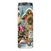 Bouteilles Isothermes Grumpy Rooster Festive Humour de vacances (Dos)