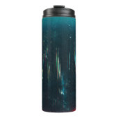 Bouteilles Isothermes Grunge arrière - plan abstrait. Écran endommagé. O (Devant)