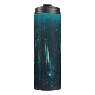 Bouteilles Isothermes Grunge arrière - plan abstrait. Écran endommagé. O