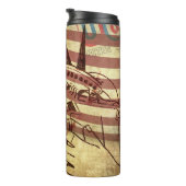Bouteilles Isothermes Grunge drapeau américain : arrière - plan texturé. (Tourné sur la droite)