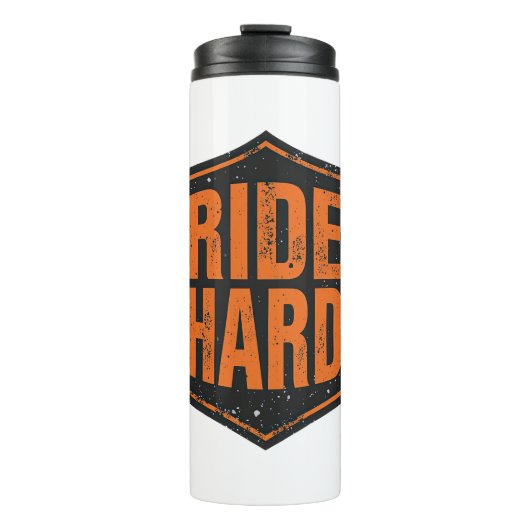 Bouteilles Isothermes Grunge Motorcycle "Ride Hard" Shield (Devant)