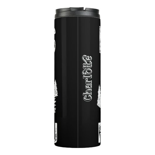 Bouteilles Isothermes Grunge Mountain Scripture Love Design (Dos)