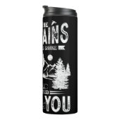 Bouteilles Isothermes Grunge Mountain Scripture Love Design (Tourné sur la droite)