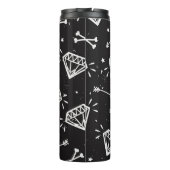 Bouteilles Isothermes Grunge rock : diamants, os motif. (Dos)