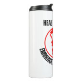 Bouteilles Isothermes Guérir la planète, embrasser la durabilité (Tourné sur la gauche)