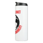 Bouteilles Isothermes Guérir la planète, embrasser la durabilité (Tourné sur la droite)