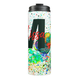 Bouteilles Isothermes Guitare personnalisée et accords éclaboussure Ther