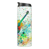 Bouteilles Isothermes Guitare personnalisée et accords splatter Thermal (Tourné sur la droite)