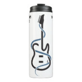 Bouteilles Isothermes Guitare stylisée de texte personnalisé (Devant)