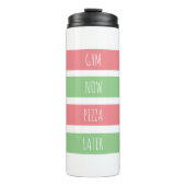 Bouteilles Isothermes Gym maintenant pizza plus tard Personnalisé (Devant)