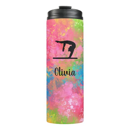 Bouteilles Isothermes Gymnaste sur le projecteur de peinture à poutre (Devant)