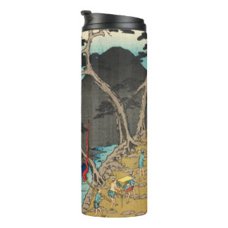 Bouteilles Isothermes Hakone, Japon : Impression de blocs de bois Vintag