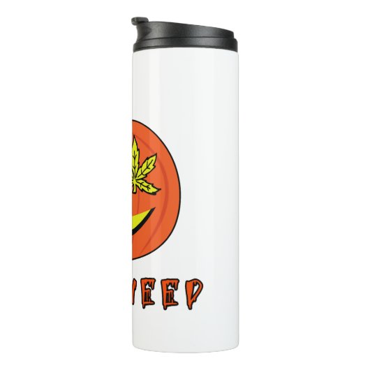 Bouteilles Isothermes Halloweed Funny Hippie Citrouille Halloween (Tourné sur la droite)