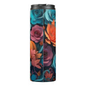 Bouteilles Isothermes Halloween 3D orange et turquoise (Dos)