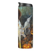 Bouteilles Isothermes Halloween Bretagne Espagnol Avec Peur Citrouille (Tourné sur la droite)