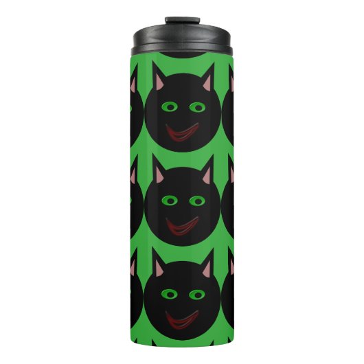 Bouteilles Isothermes Halloween Chat noir Tumbler thermique (Devant)