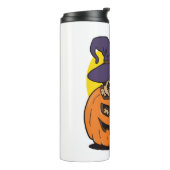 Bouteilles Isothermes Halloween Chien citrouille, Drôle chien d'Hallowee (Tourné sur la gauche)