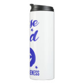 Bouteilles Isothermes Halloween Citrouille bleu Autisim sensibilisation (Tourné sur la droite)