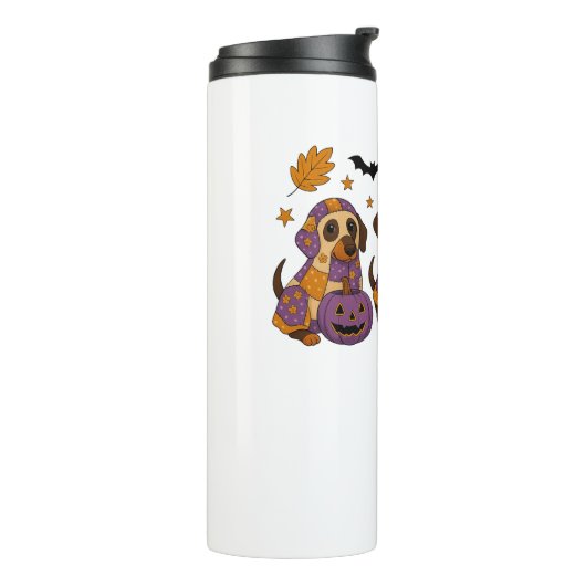 Bouteilles Isothermes Halloween Dachshund Chien Ghost (Tourné sur la gauche)
