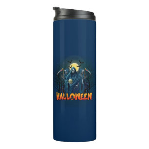 Bouteilles Isothermes Halloween de nuit squelette effrayant, Mon humeur 