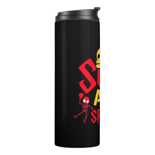 Bouteilles Isothermes Halloween.Doux et Éffrayant (Tourné sur la gauche)