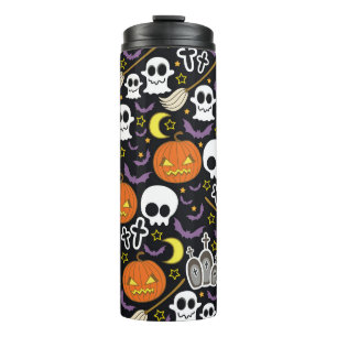 Bouteilles Isothermes Halloween éffrayant : Conception Arrière - plan à