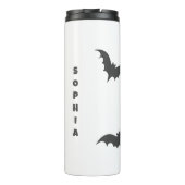 Bouteilles Isothermes Halloween Éffrayant sorcière et Citrouille blanc (Dos)