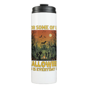 Bouteilles Isothermes Halloween Est Quotidien Cimetière Zombies Feu De J
