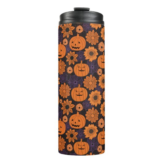 Bouteilles Isothermes Halloween floral (Devant)