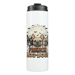 Bouteilles Isothermes Halloween Frenchie Boo Dogs Drôle Vintage_1