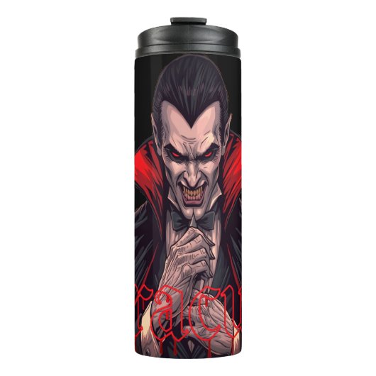 Bouteilles Isothermes Halloween gothique Dracula (Devant)