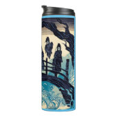 Bouteilles Isothermes Halloween - Haunted Bridge Woodcut 2 (Tourné sur la droite)