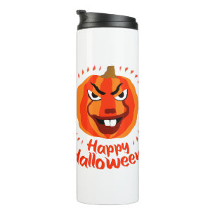 Bouteilles Isothermes 🎃 Halloween heureux - Drôle, Effrayant et Citroui
