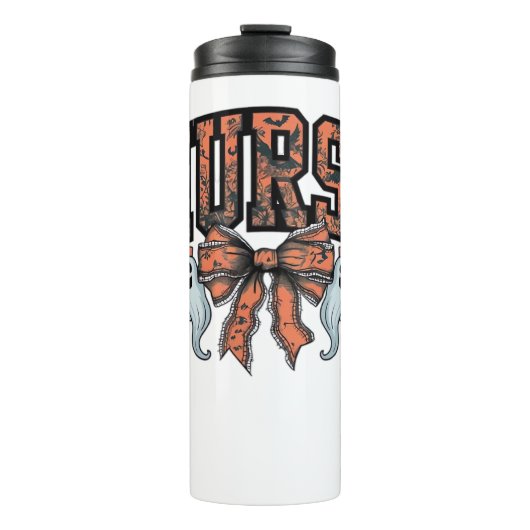 Bouteilles Isothermes Halloween Infirmière Scary Coquette Bow Classic T- (Devant)