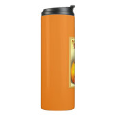 Bouteilles Isothermes Halloween Kitty assis à Jack-o'-lantern (Tourné sur la gauche)