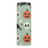 Bouteilles Isothermes Halloween motif sans couture avec corbeaux, crânes (Dos)