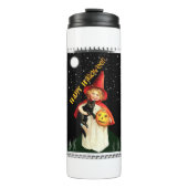 Bouteilles Isothermes Halloween - Petite fille nostalgique, Jack-o’-lant (Devant)