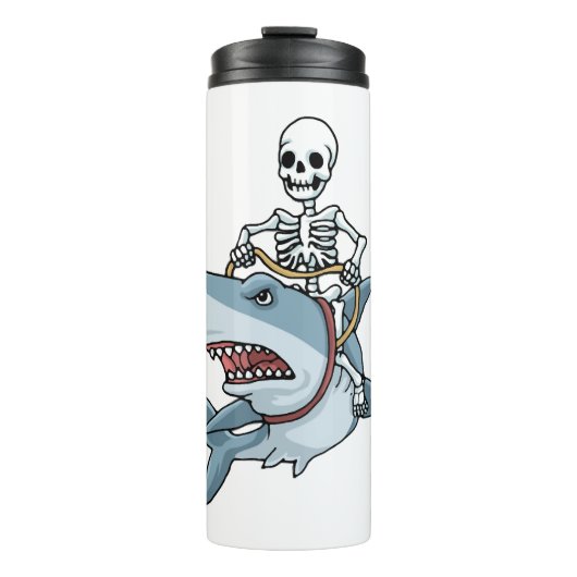 Bouteilles Isothermes Halloween Skeleton Shark Funny Halloween Cadeau (Devant)