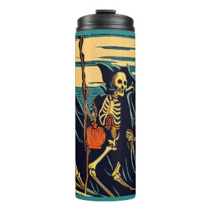 Bouteilles Isothermes Halloween - Skeletons Woodcut 3