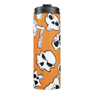 Bouteilles Isothermes Halloween Skulls Bones DoodMotif