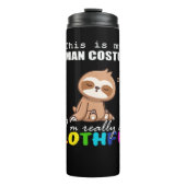 Bouteilles Isothermes Halloween Slothful Design, This is my Human Costum (Devant)