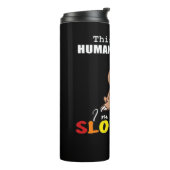 Bouteilles Isothermes Halloween Slothful Design, This is my Human Costum (Tourné sur la gauche)