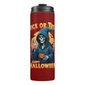 Bouteilles Isothermes Halloween Spooky Vibes: Trick or Treat Skeleton (Devant)