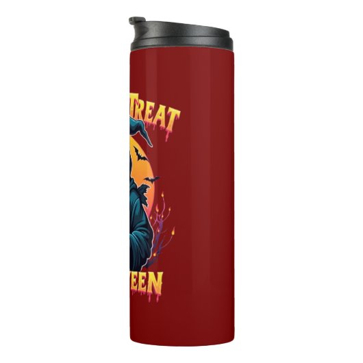 Bouteilles Isothermes Halloween Spooky Vibes: Trick or Treat Skeleton (Tourné sur la droite)